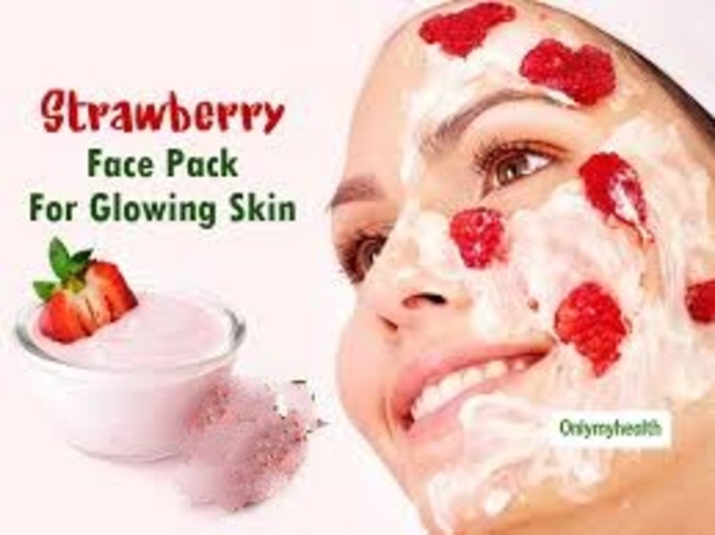 Moon-like face by strawberry.